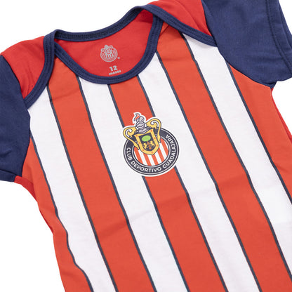Pañalero Rayado Cdg Escudo Chivas Para Bebé
