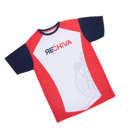 Playera Combinada Mangas Azules Re Chiva