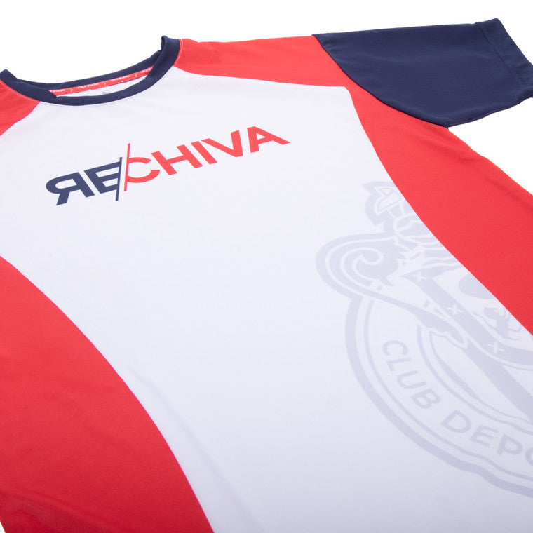 Playera Combinada Mangas Azules Re Chiva