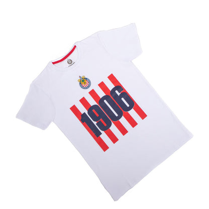Playera Barras 1906 Blanca