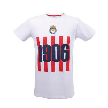 Playera Barras 1906 Blanca