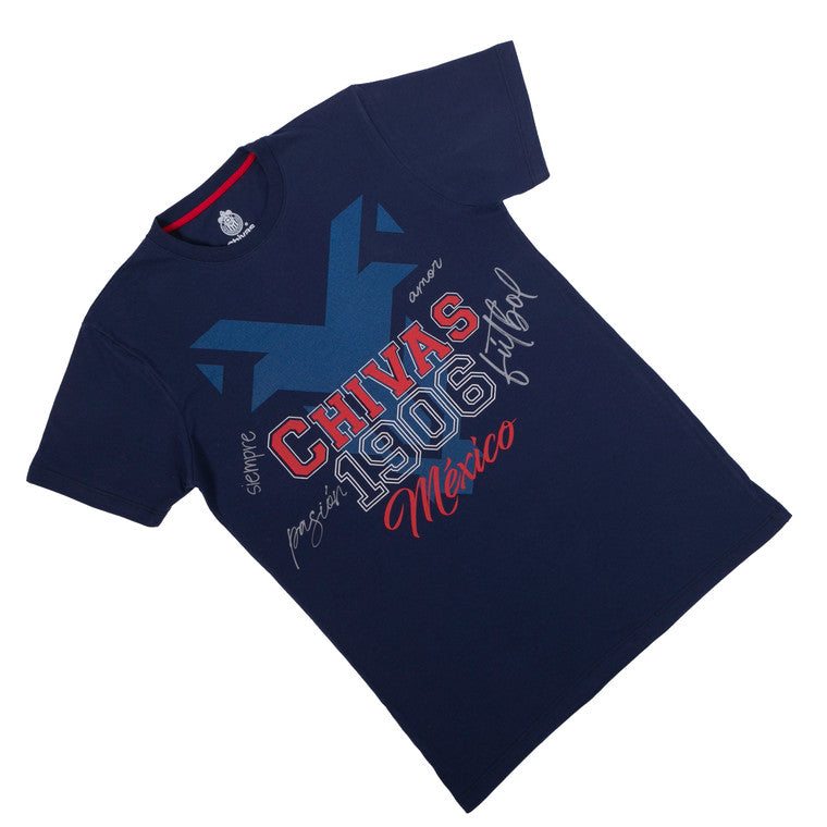 Playera 1906 Chivas Azul