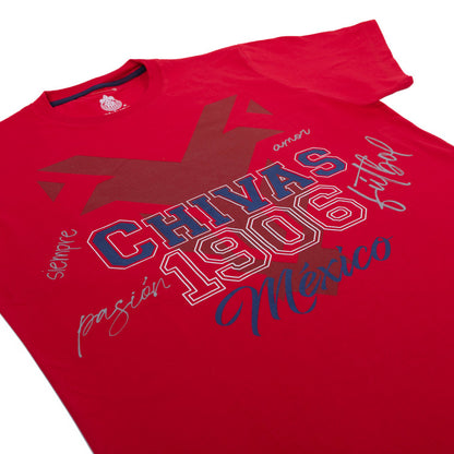 Playera 1906 Chivas Roja