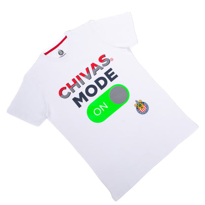 Playera Chivas Mode On Blanca