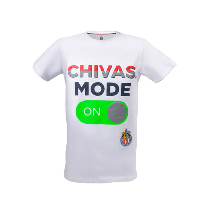 Playera Chivas Mode On Blanca