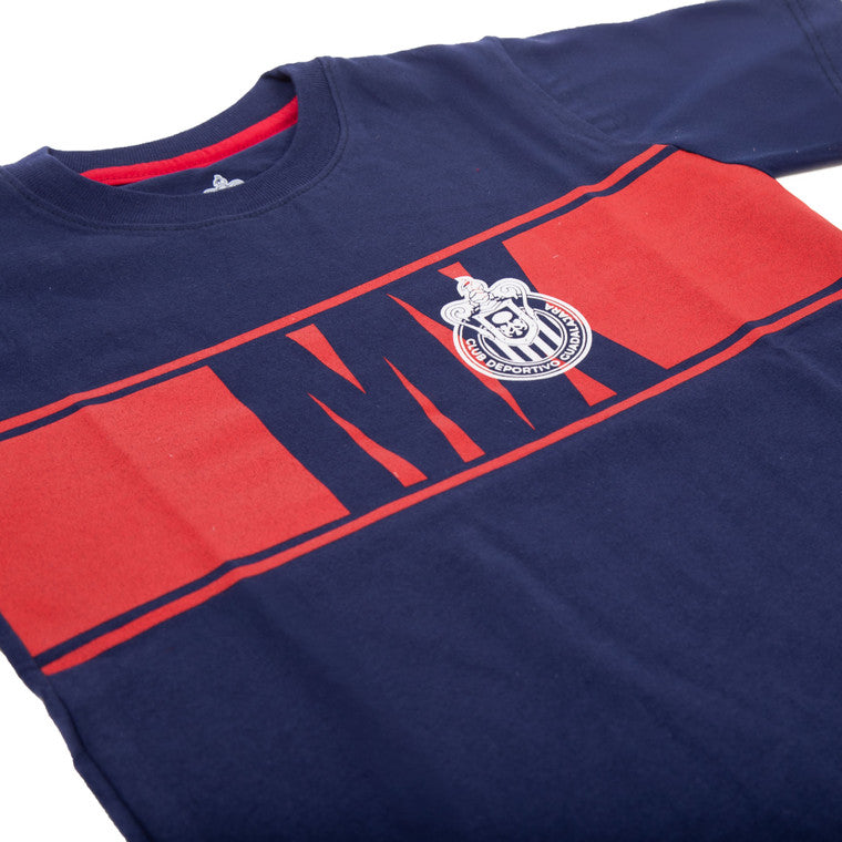 Playera Chivas Mx Azul Niño