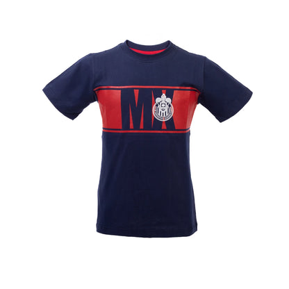 Playera Chivas Mx Azul Niño
