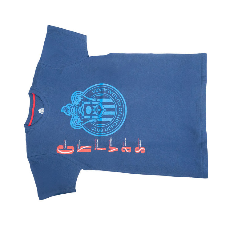 Playera Chivas Vertical Azul