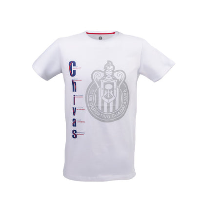 Playera Chivas Vertical Blanca