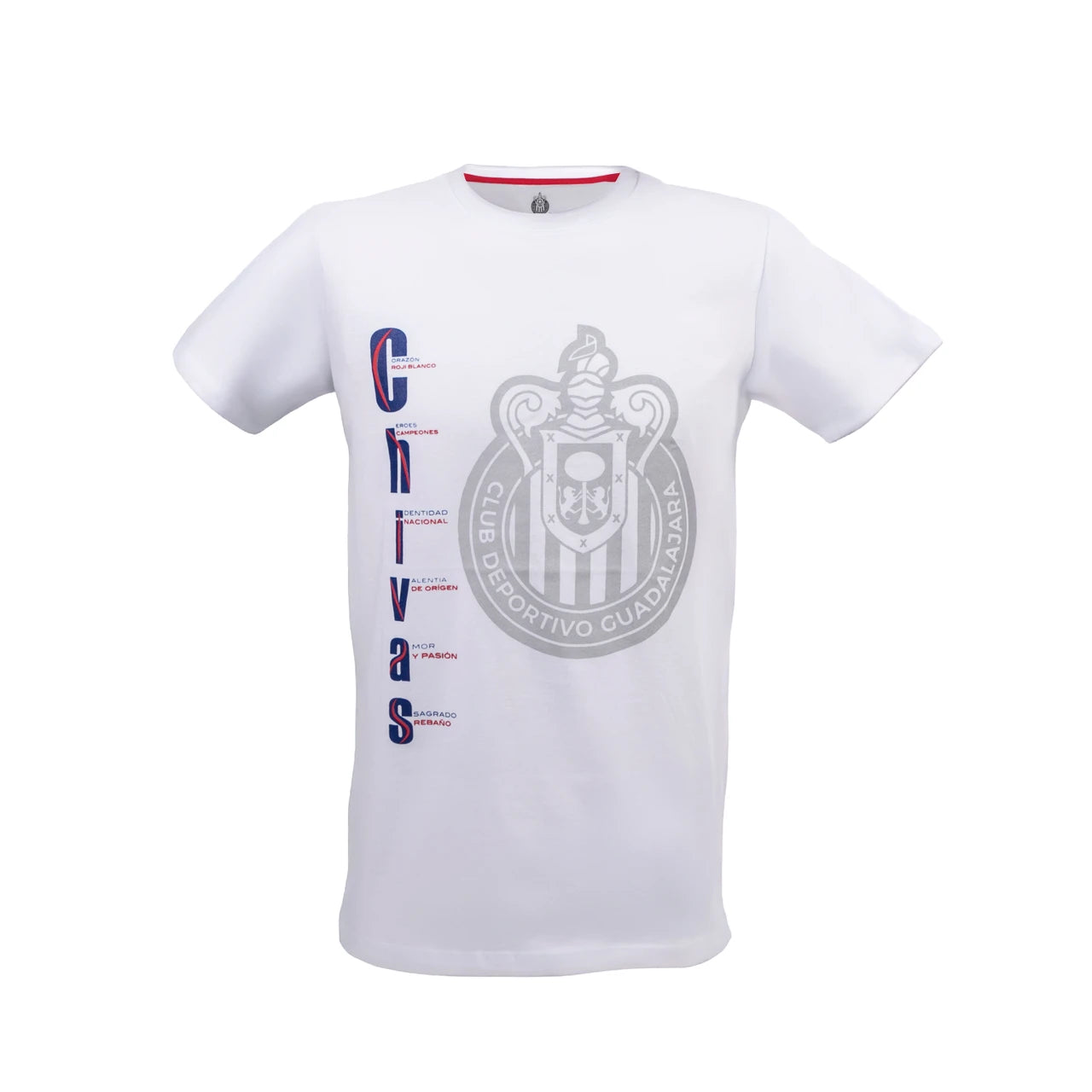 Playera Chivas Vertical Blanca