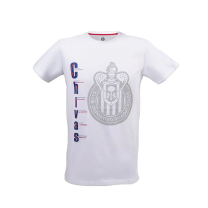 Playera Chivas Vertical Blanca