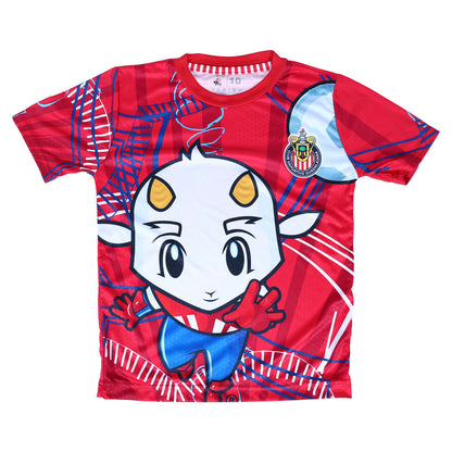 Playera Roja Chivito Textura Bebés