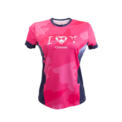 Playera Fiusha Para Dama Love Chivas