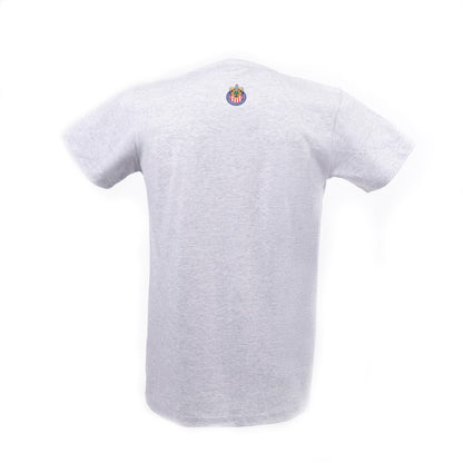 Playera Letras Chivas Gris Jaspe