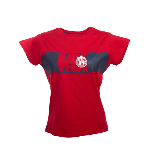 Playera Chivas Mx Roja Mujer