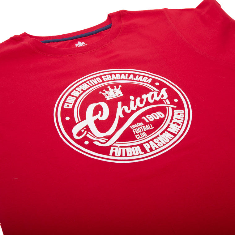 Playera Sello Chivas Roja Mujer