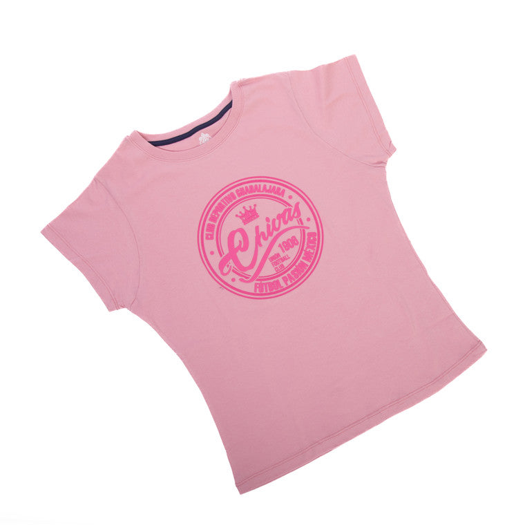 Playera Sello Chivas Rosa Mujer