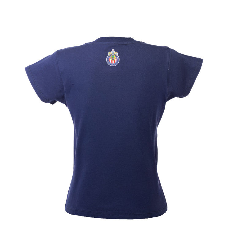 Playera Somos Chivas Azul Mujer