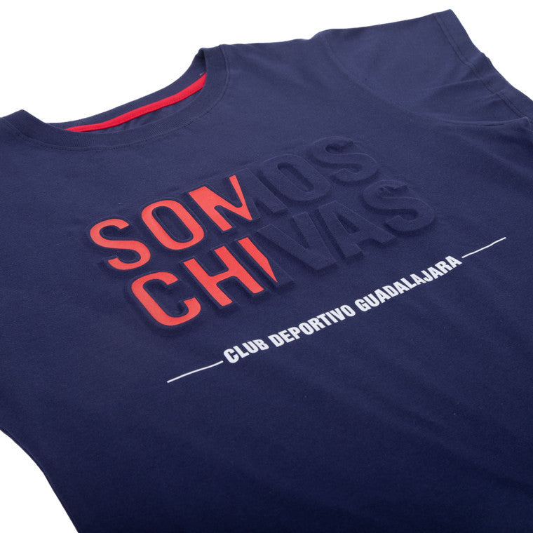 Playera Somos Chivas Azul Mujer