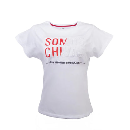 Playera Somos Chivas Blanca Mujer