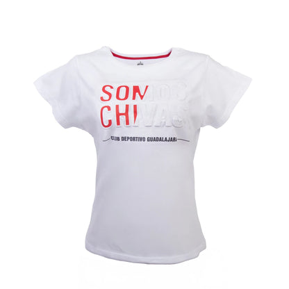 Playera Somos Chivas Blanca Mujer