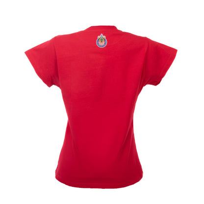 Playera Somos Chivas Roja Mujer