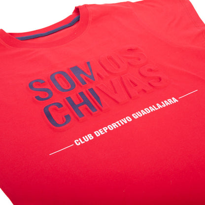 Playera Somos Chivas Roja Mujer