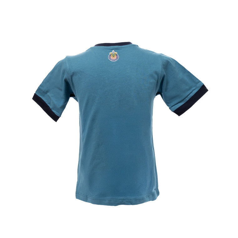 Playera Azul Chivas Mi Equipo Para Niño