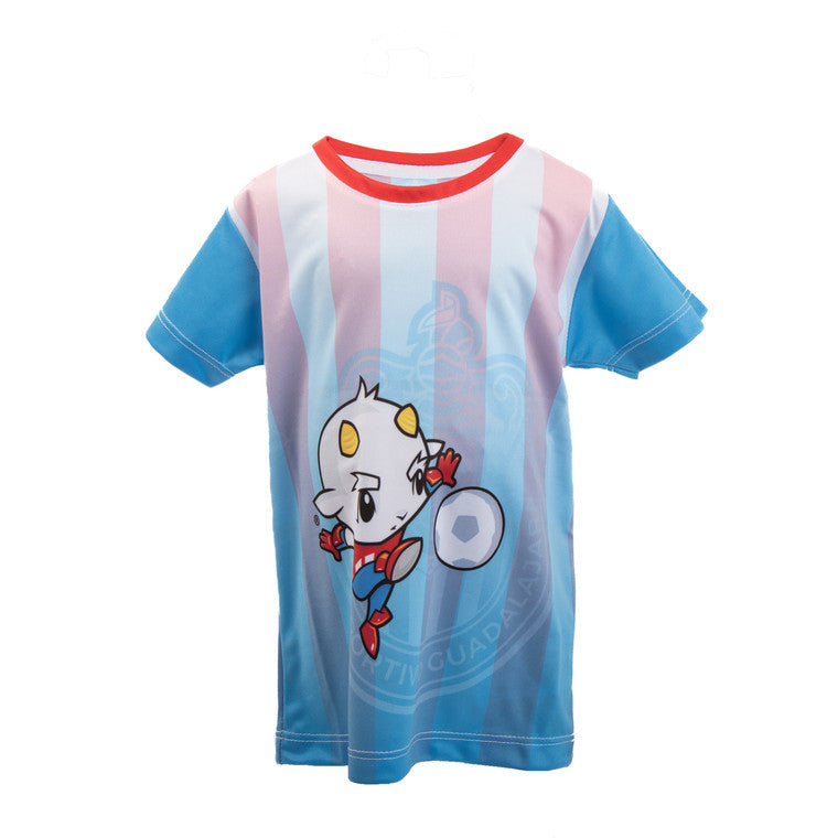 Playera Bebé Azul Degradado Chivito