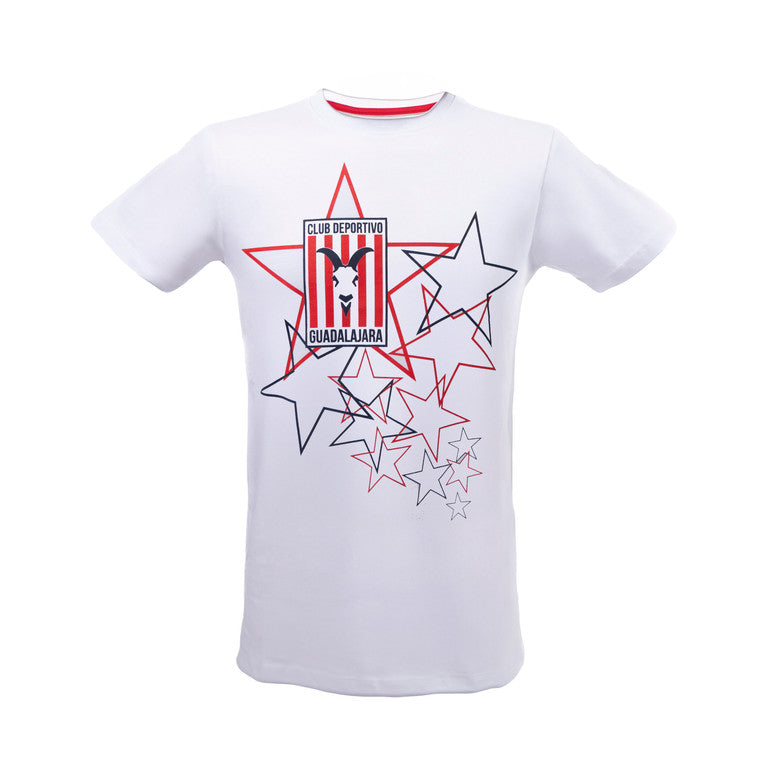 Playera Blanca Estrellas Chivas
