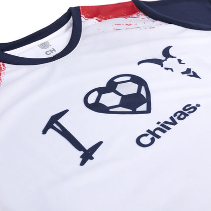 Playera Mujer Dama Texturas Love Chivas