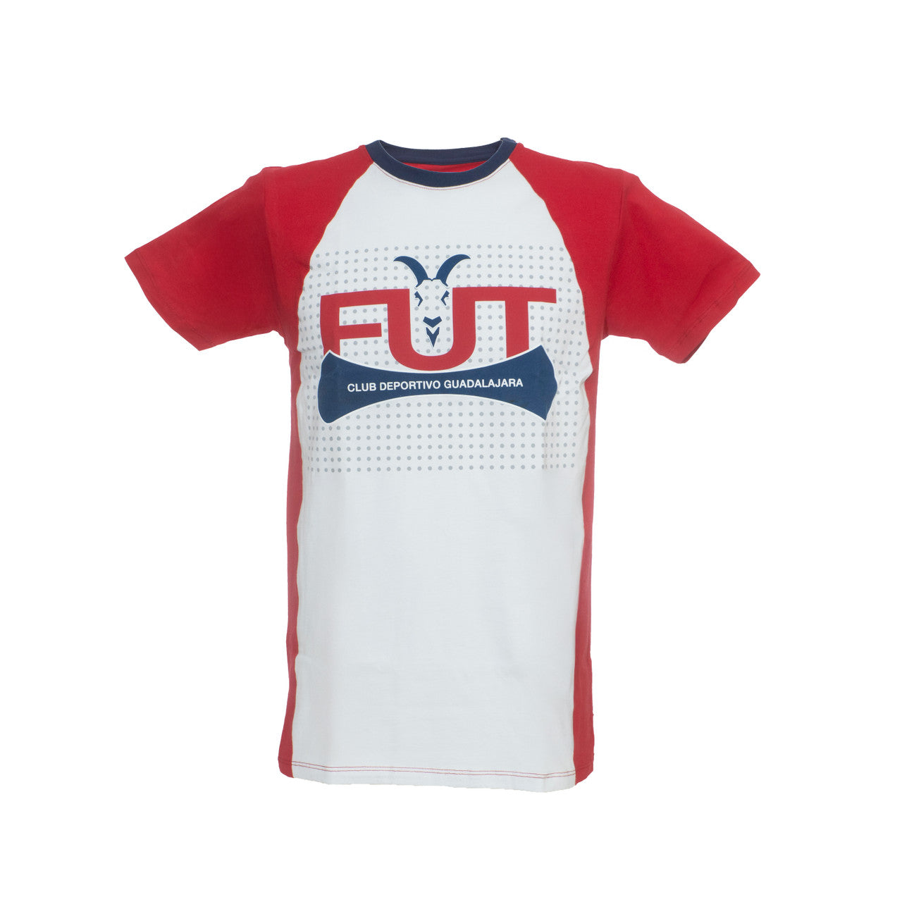 Playera Combinada Blanca Y Roja Fut Chiva Retro