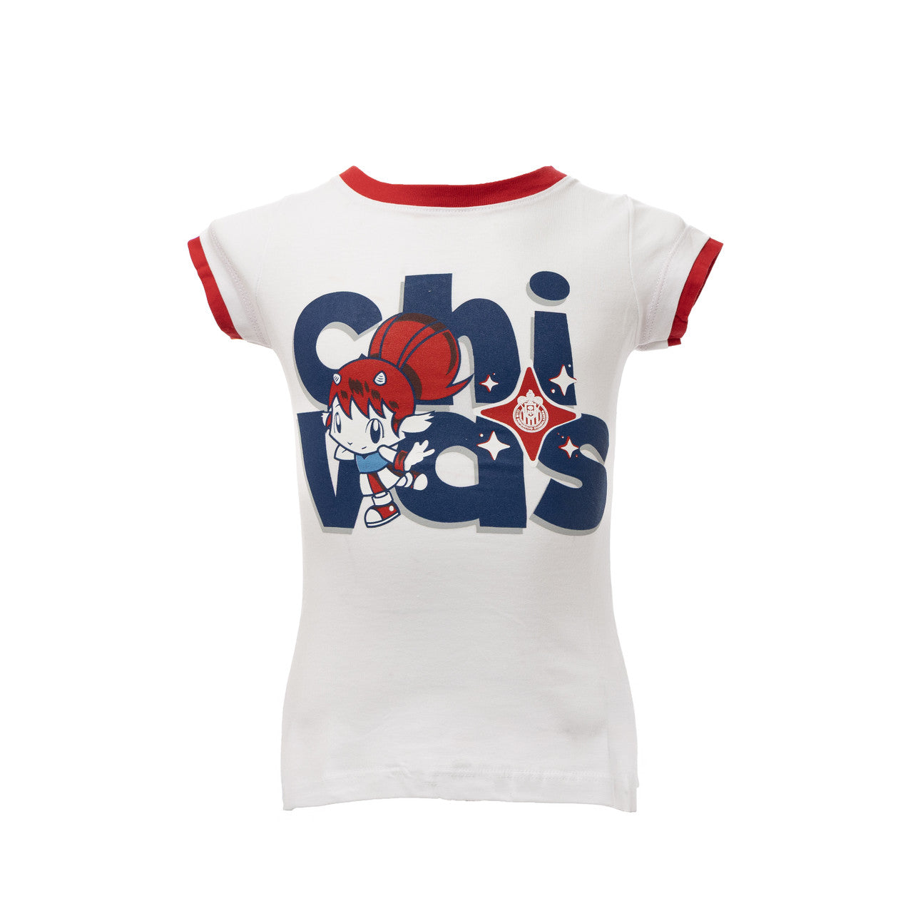 Playera Blanca Chivita Letras Para Niña