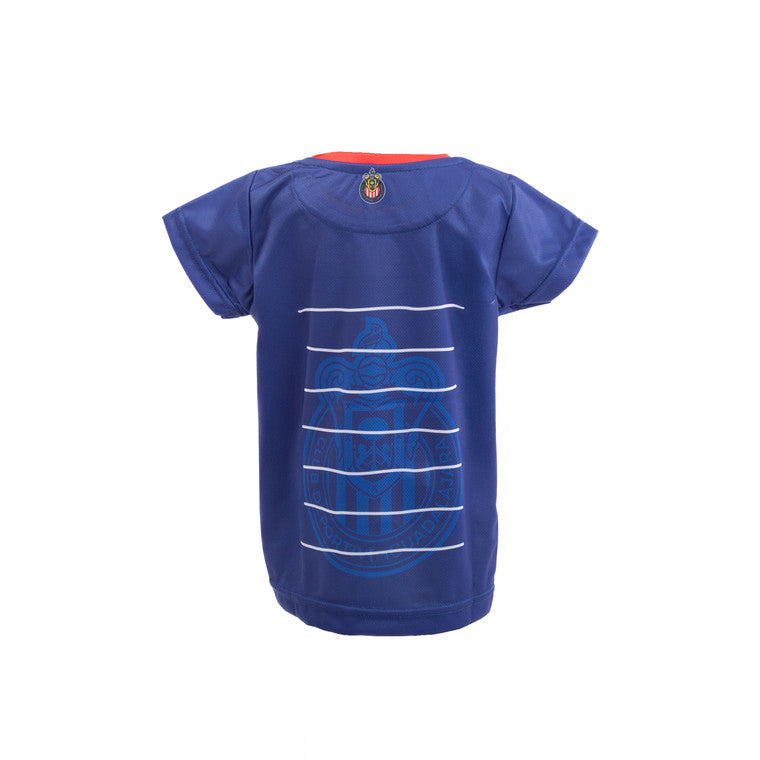 Playera Bebe Azul Chiva Monster