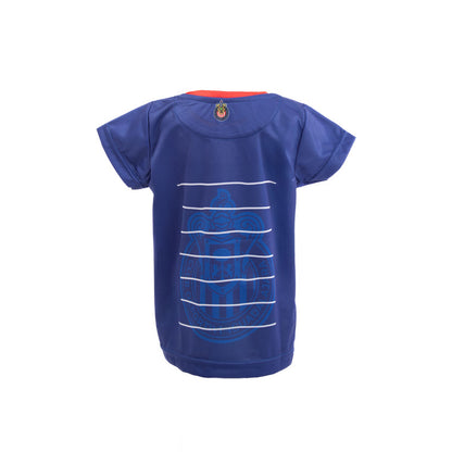 Playera Bebe Azul Chiva Monster
