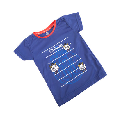 Playera Bebe Azul Chiva Monster
