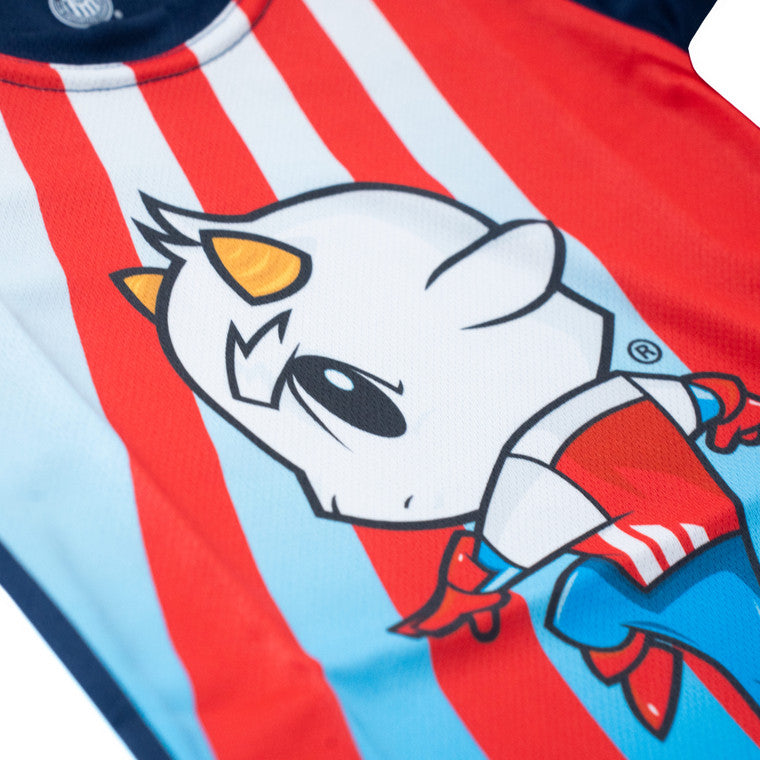 Playera Bebe Chiva Niño Mangas Azules