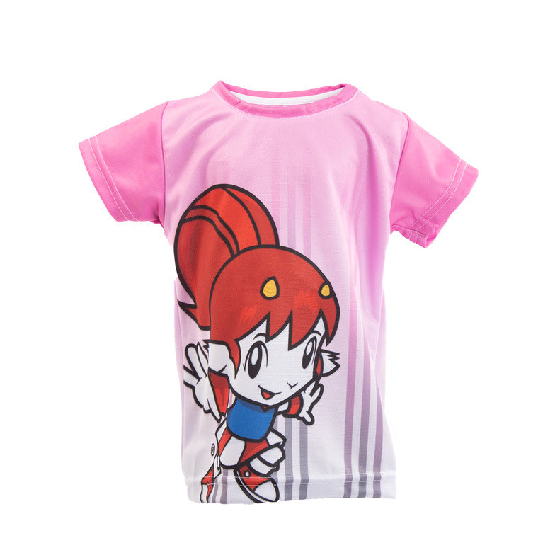 Playera Bebe Chiva Niña Rosa Rayas Degradadas