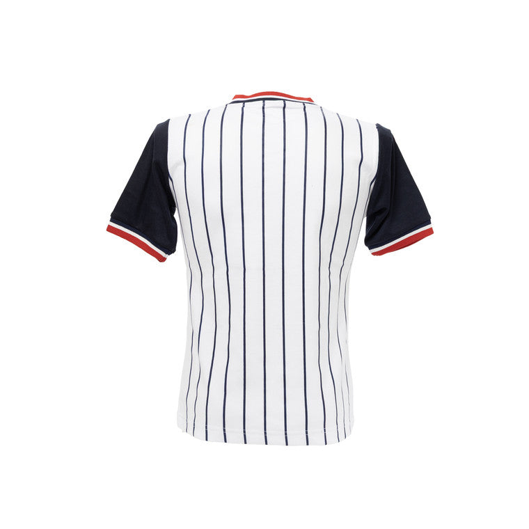 Playera Rayas Cuello V Cardigan Bordado Chivas