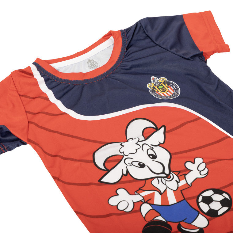 Playera Bicolor Chivito Retro Para Bebé