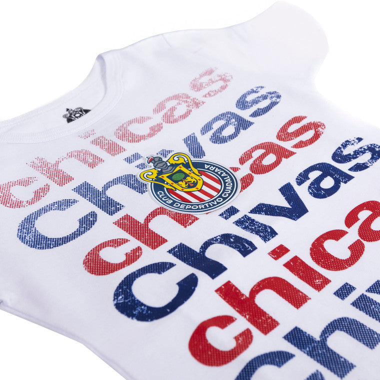 Playera Blanca Chicas Chivas Para Niña