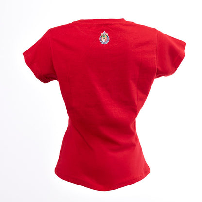 Playera Roja Para Mujer Chivas Girls