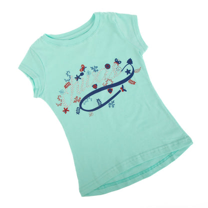 Playera Pistache Pedrería Palabra Chivas Para Niña