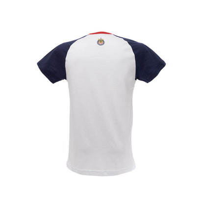 Playera Combinada Blanco Y Azul C 1906 Chivas