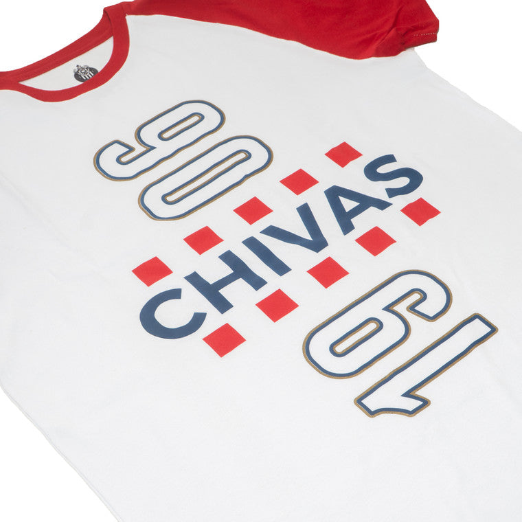 Playera Combinada Roji Blanco 1906 Chivas