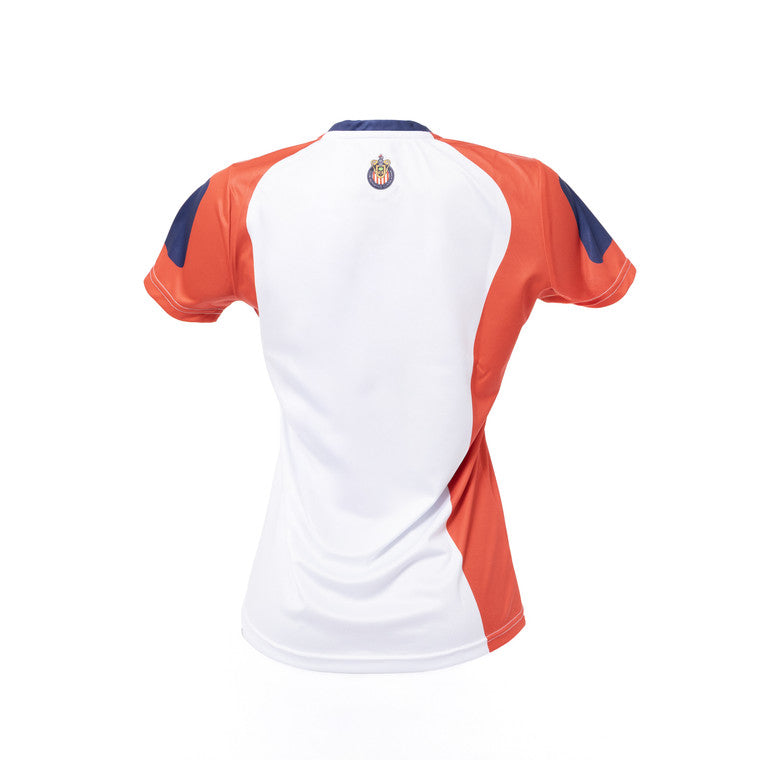 Playera Para Dama Blanca Con Rojo I Love Chivas