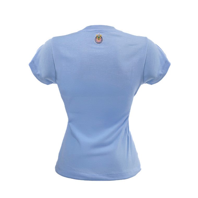Playera Celeste Para Mujer Chv