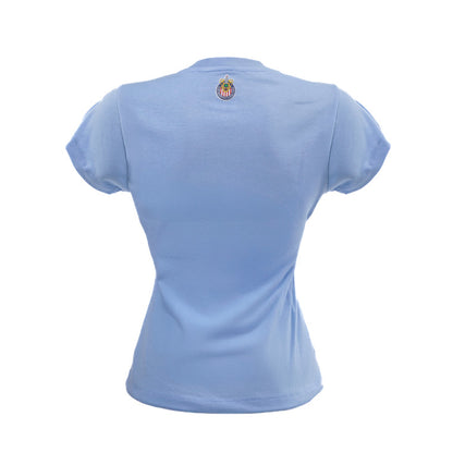 Playera Celeste Para Mujer Chv