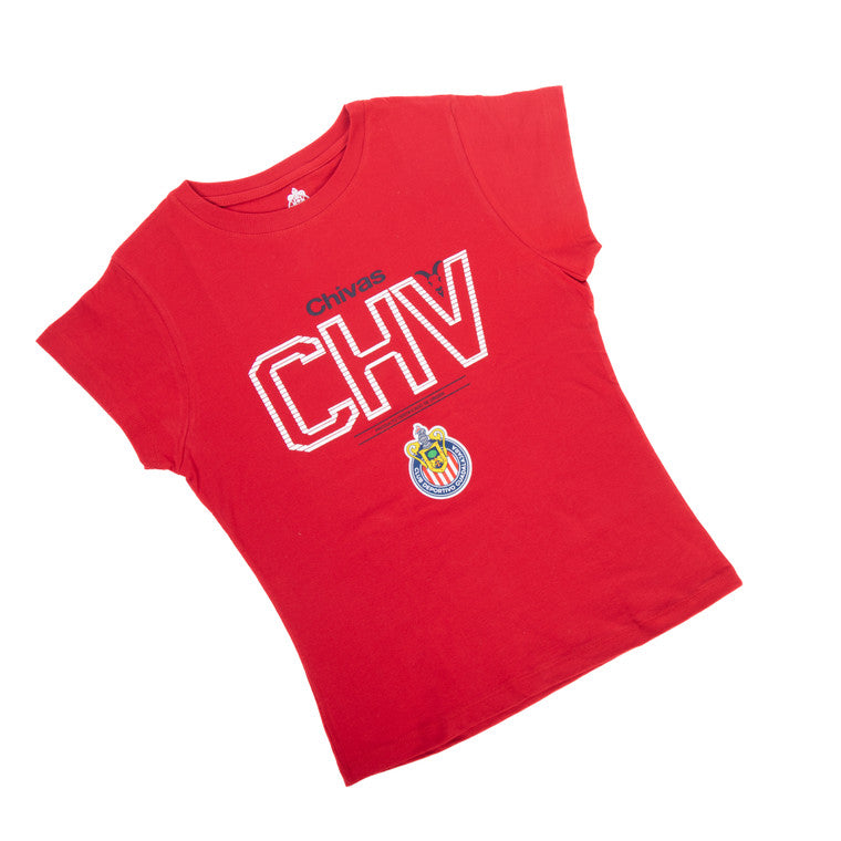 Playera Roja Para Mujer Chv