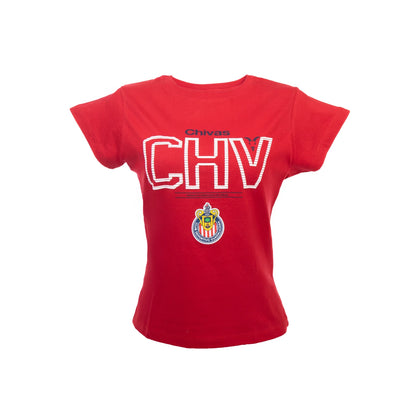 Playera Roja Para Mujer Chv